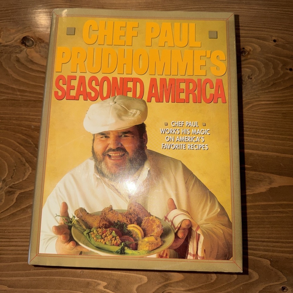 Chef Paul Prudhomme's SIGNED Seasoned America - Hardcover +‎ Extra